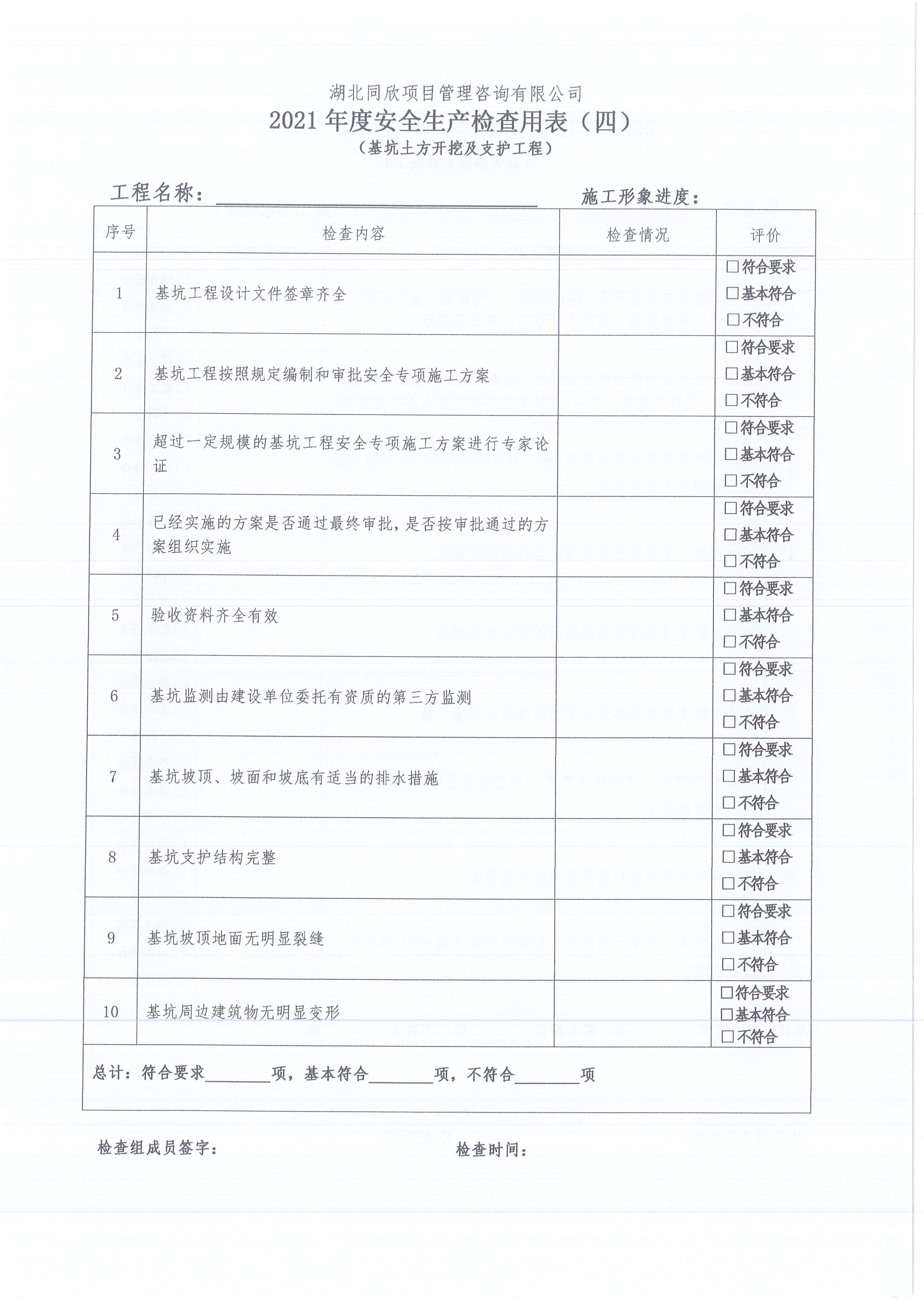 湖北同欣[2021]10號(hào)關(guān)于開展公司在監(jiān)項(xiàng)目安全生產(chǎn)提升行動(dòng)的通知6